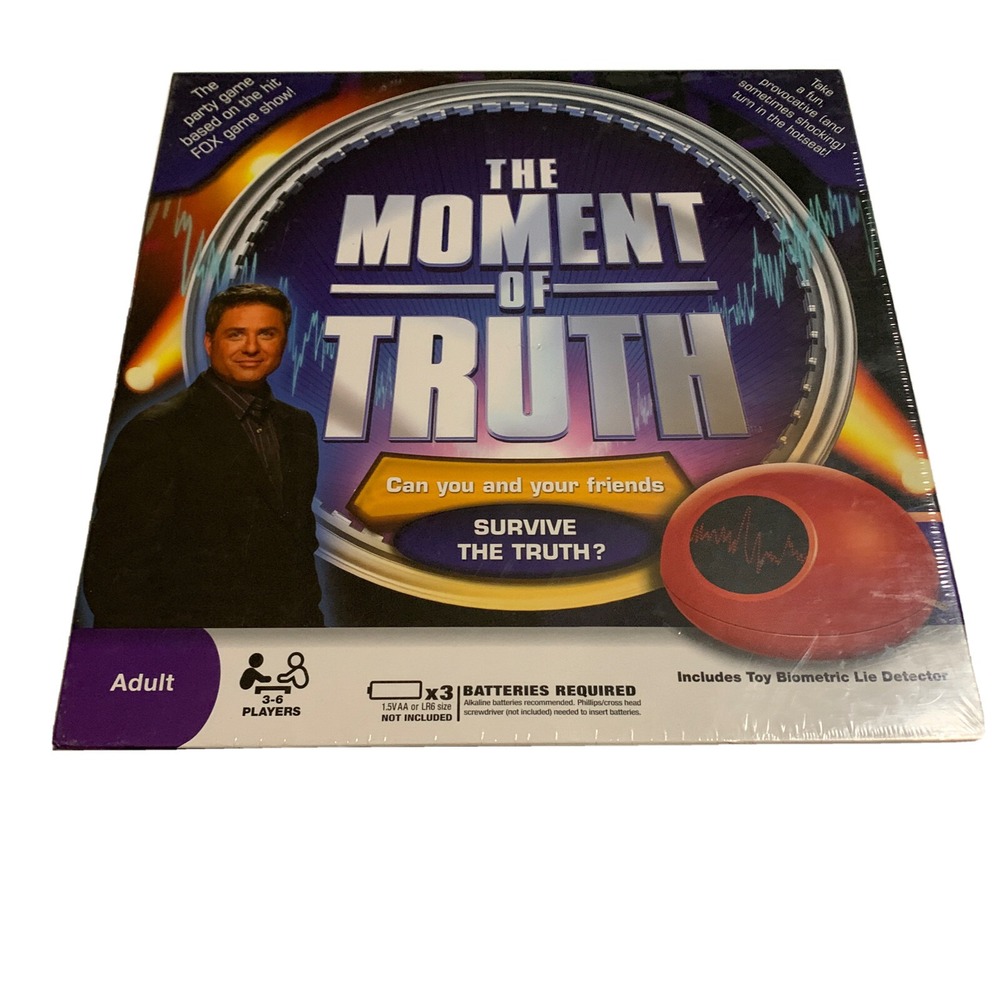 The Moment Of‎ Truth Board Game FOX Party With Biometric Lie Detector New Sealed